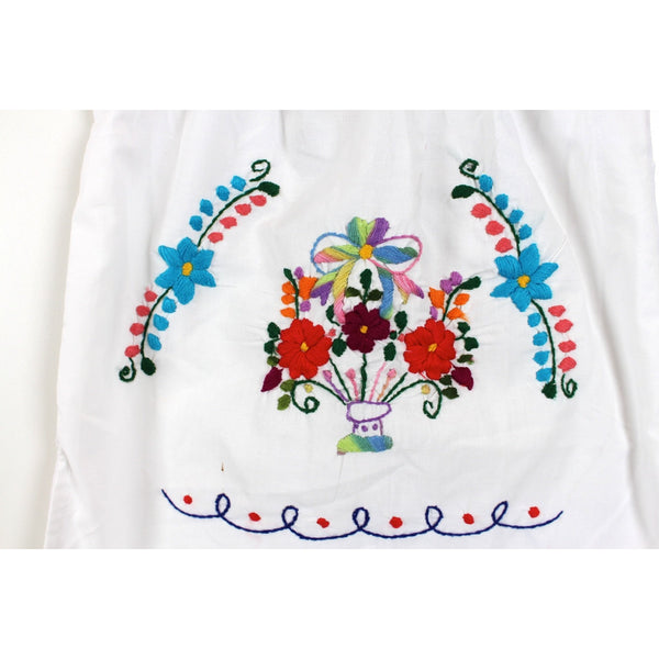 Kids: Mexican Bohemian Dress White - Colours of Mexico
