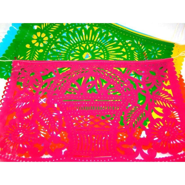 Mexican Bunting - Papel Picado - Fiesta Party (Multicoloured) - Colours of Mexico