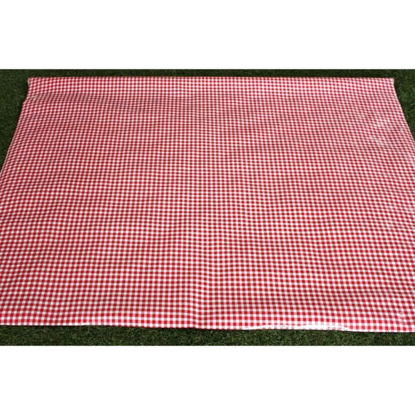 Mexican Oilcloth Fabric Red Check - Colours of Mexico