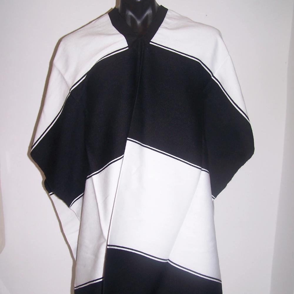 Mexican Poncho Black and White - Colours of Mexico