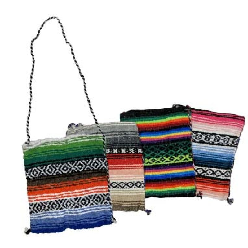Mexican Shoulder Cross Over Hippy Bag - Assorted 