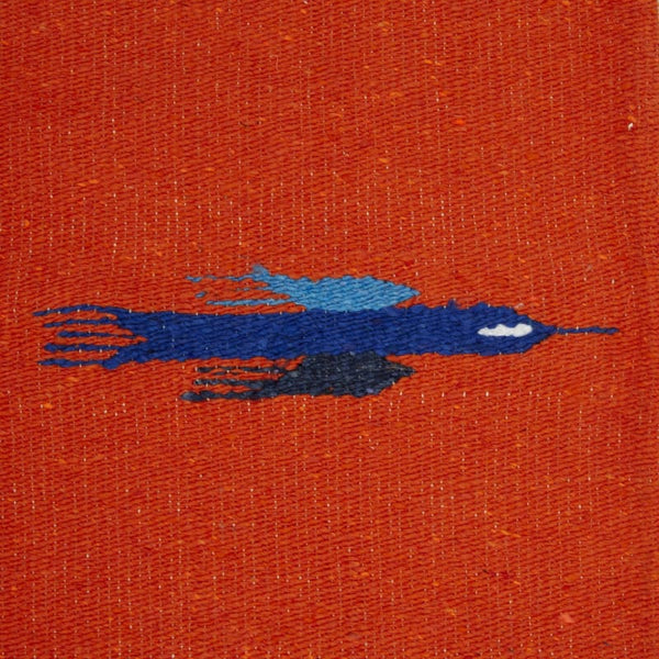 Mexican Yoga Rug: Thunderbird Orange - Floor Rug