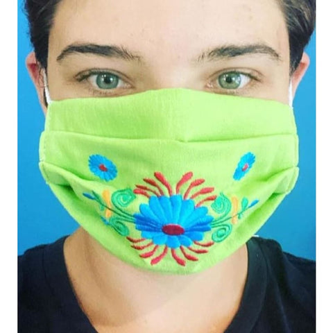 NEW: Embroided Reusable Mask - Made in Mexico - Mask