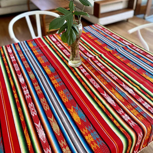 Otavalo Inca Tablecloth - Red- 1.60 m x 1.20 m - tablecloth