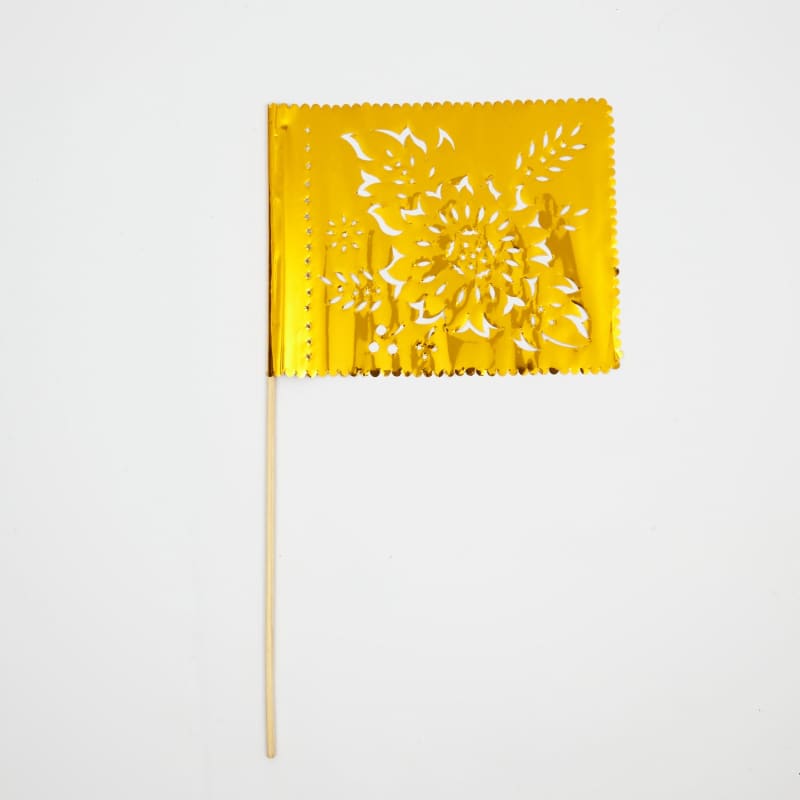 Papel Picado Banderitas (set of 4) Flags on a stick - 