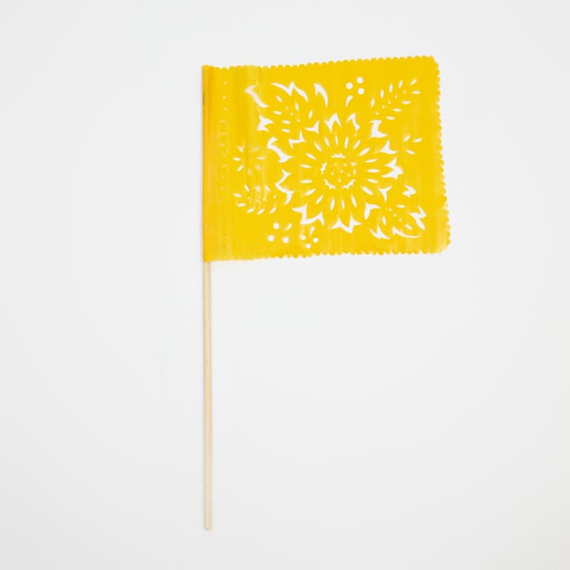 Papel Picado Banderitas (set of 4) Flags on a stick - 