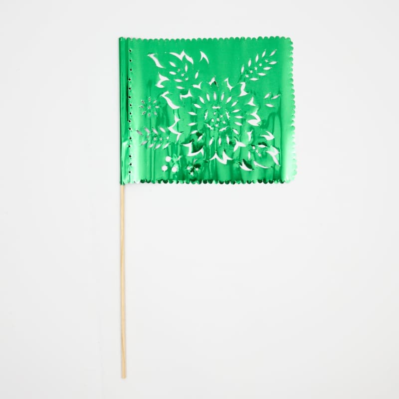 Papel Picado Banderitas (set of 4) Flags on a stick - 