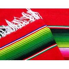 Red Mexican Sarape Blanket - Colours of Mexico