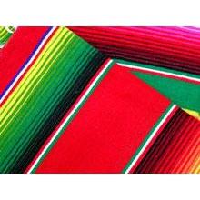 Red Mexican Sarape Blanket - Colours of Mexico