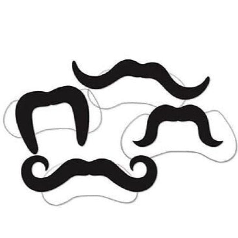 Set of 4 Cardboard Moustaches