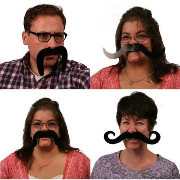 Set of 4 Cardboard Moustaches