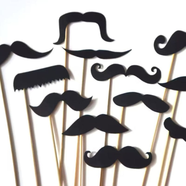 Set of 4 Cardboard Moustaches - mexican moustache