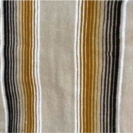 Two Tone Caramel Mexican Sarape Blanket - sarape