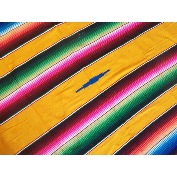 Yellow Mexican Sarape Blanket - Colours of Mexico