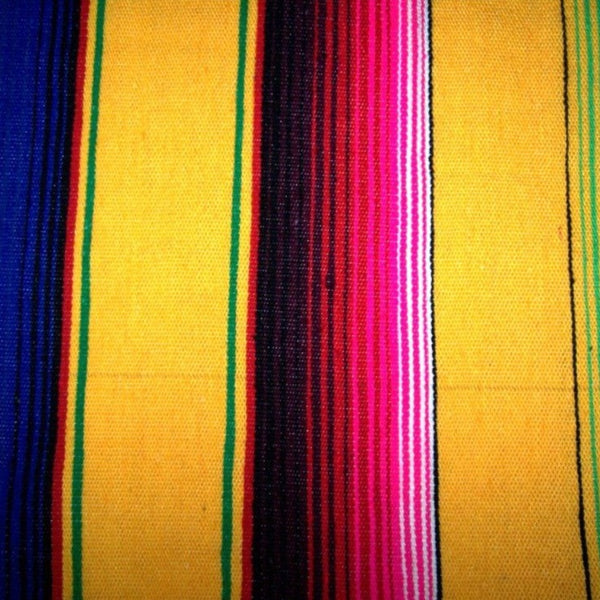 Yellow Mexican Sarape Blanket - Colours of Mexico